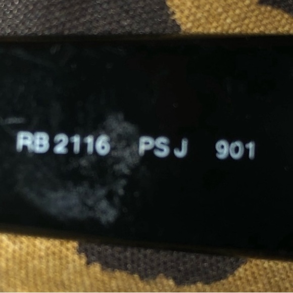 Rayban black with black lens sunglasses with case main image 4